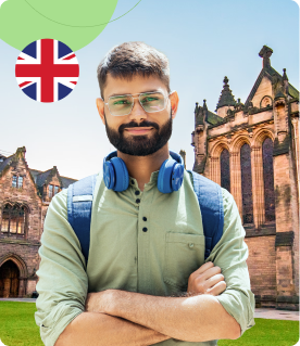 Indian university student in UK