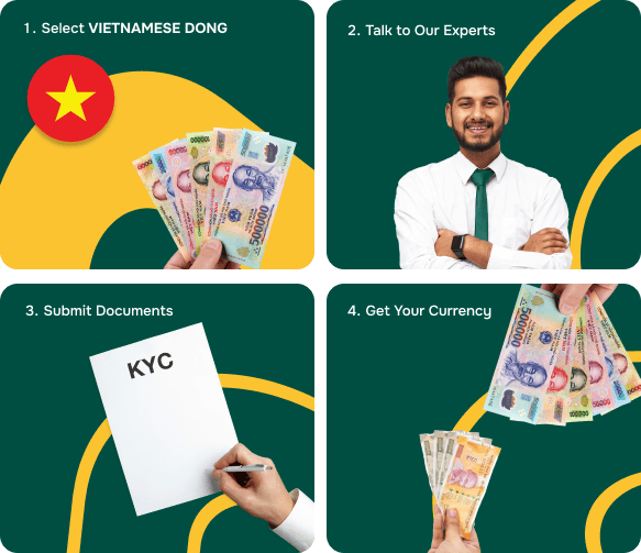 how to buy vietnam currency in india