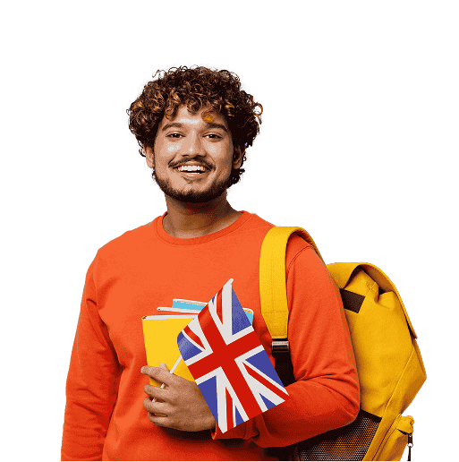 Indian student studying in UK university