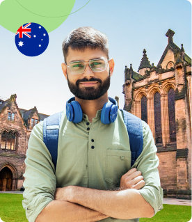 Indian student in australian university studying